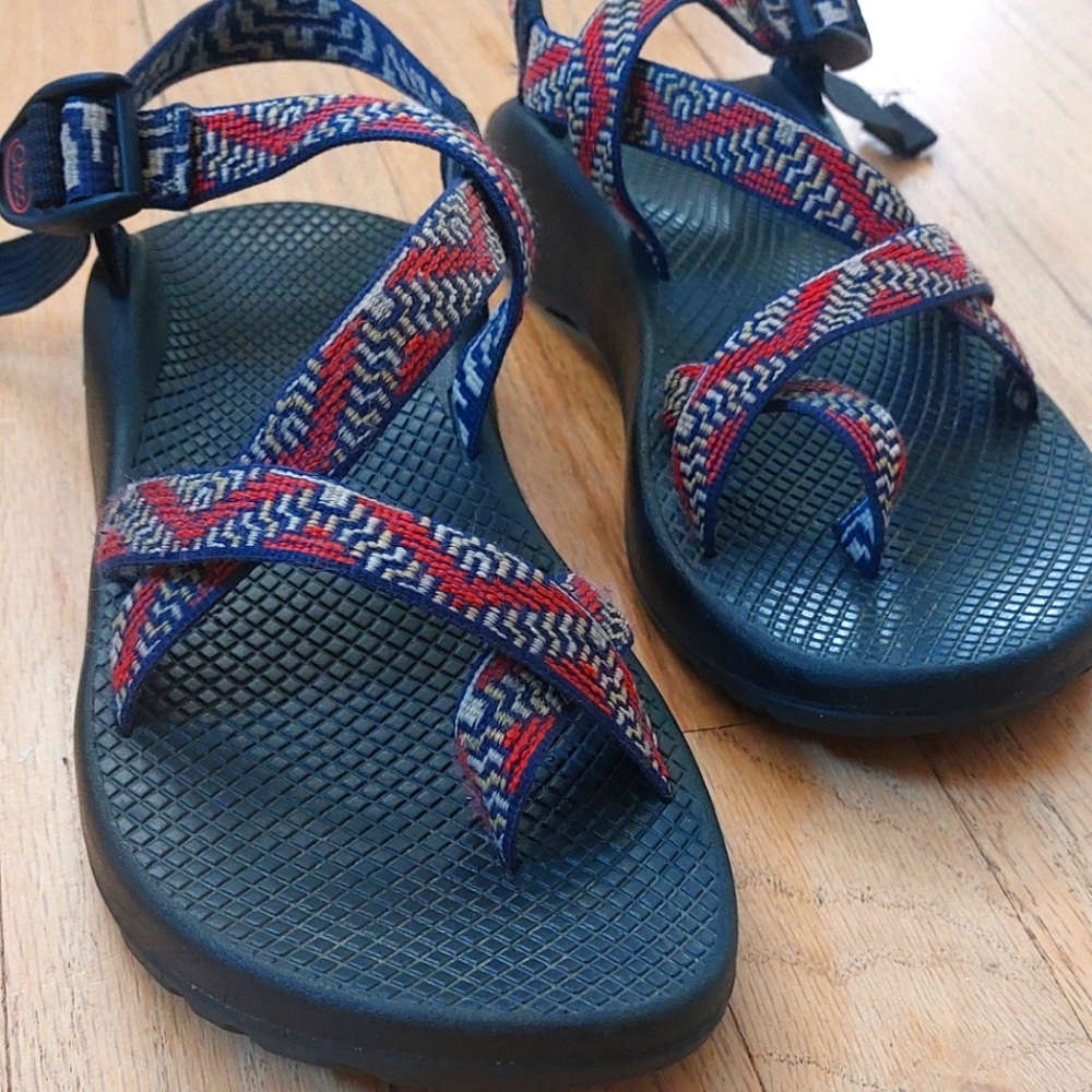 9W Chaco Women's Z2 Classic Sandal in Wicker Mandarin Pattern